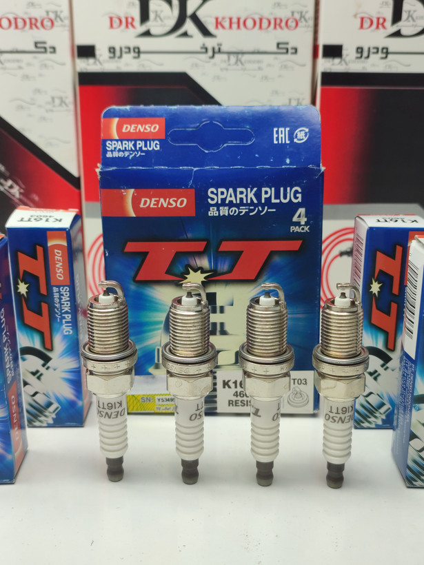 شمع پایه کوتاه تقویتی دنسو دابل سوزنی پلاتینیوم (DENSO) ژاپن
