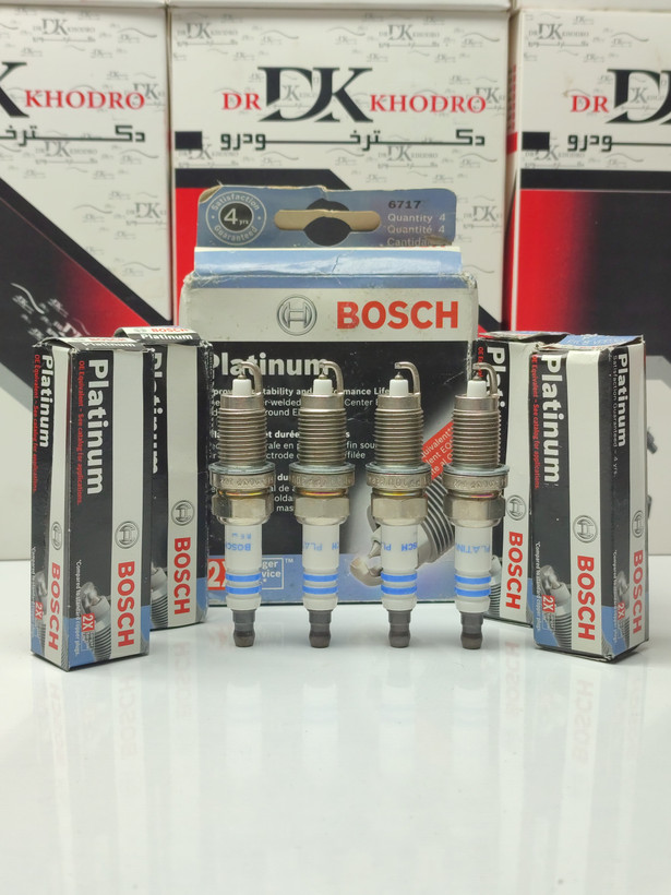 شمع پایه کوتاه تقویتی سوزنی پلاتینیوم بوش 17 (BOSCH) اصلی آلمان