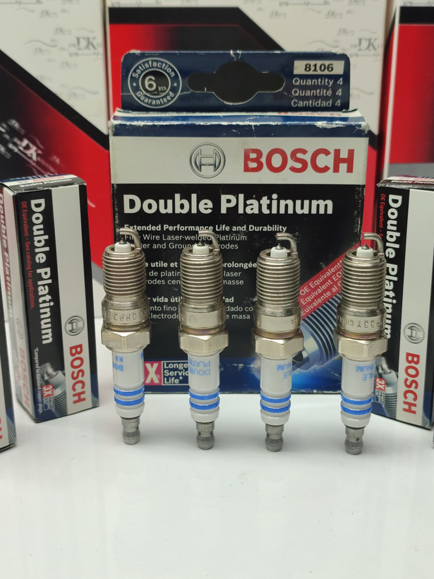 شمع پایه کوتاه تقویتی سوزنی دابل پلاتینیوم بوش06(BOSCH) اصلی